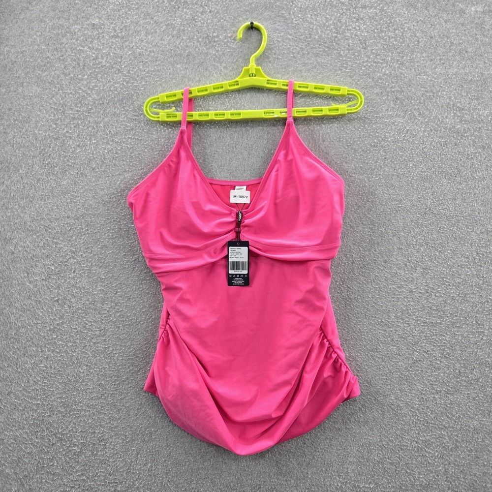 Ocean Blues Women Swimwear XXL Pink One Piece Sleeveless